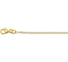 Gouden gourmette collier 1,4 mm 38 cm