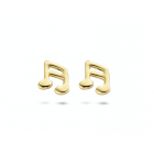 Gouden oorknopjes muzieknoot