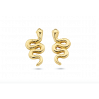 Gouden oorknopjes met slang