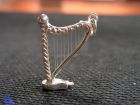 Harp zilveren hanger