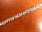 Platte Koningsschakel zilveren armband 8,5 mm 21 cm