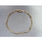 Verguld zilveren closed forever schakel armband 3 mm