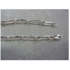 Closed forever schakelarmband zilver tussenoog 4mm 19 cm