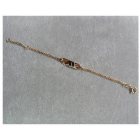 Gouden kinder graveer armbandje figaro 13 tot 15 cm.