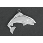Vis Zalm zilveren hanger