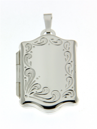 Zilveren medaillon fraai model