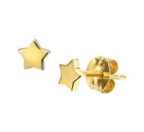 Gouden oorknopjes met ster.