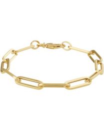 Moderne gouden closed forever armband 5,5 mm 19 cm