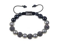 Shamballa Spiral Silver Pearl