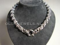 Jasseron 10 mm 50 cm Zilveren collier