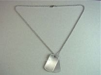 Dubbele plaatjes met ketting