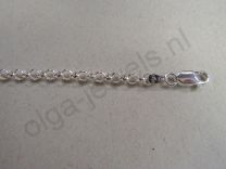 Jasseron collier 3,4 mm 80 cm