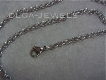 Stalen Jasseron ketting 4mm 45 cm