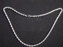 Koord 4 mm 45 cm zilveren koord collier