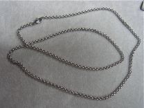 Stalen jasseron ketting 3mm 80 cm.