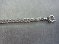 Vossenstaart zilveren armband 4 mm 19 cm
