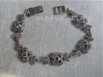 Armband marcasiet amethyst