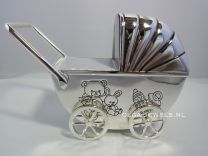 Kinderwagen verzilverde spaarpot