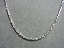 Koord collier geslepen model 2,2 mm 45 cm.