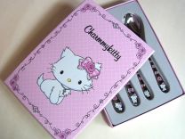 Met kleur CharmmyKitty kinderbestek