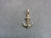 Gouden anker bedel, strak model