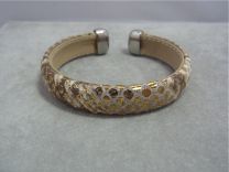 Armband leer met crocoprint