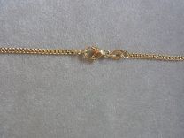 9 karaat gourmette collier, 2,2 mm 60 cm.