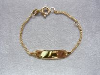 gouden baby graveer armbandje