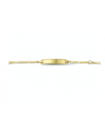 9 karaat gouden naamplaat armband