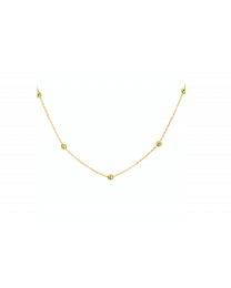 Gouden bolletjes collier