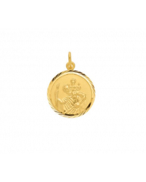 8 karaat medaille Christoffel 16 mm