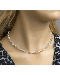 zilveren jasseron collier