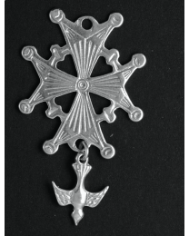 Zilveren hugenoten kruis 3,8 cm