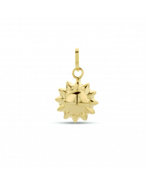 Gouden bedeltje van een zon