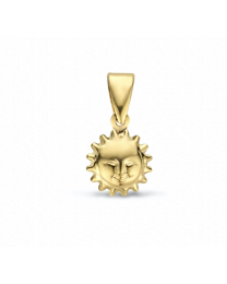 Gouden bedeltje van een zon
