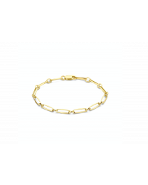 Gouden closed for ever armband 19 cm