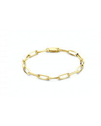 Gouden closed forever schakelarmband 21 cm