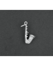 Tenor saxofoon zilveren hanger