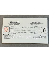 SOS alarmpas papier vervanging