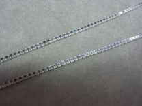 50 cm  2,5 mm zilveren venetiaans collier