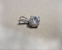 Zirkonia hanger rond 7mm.